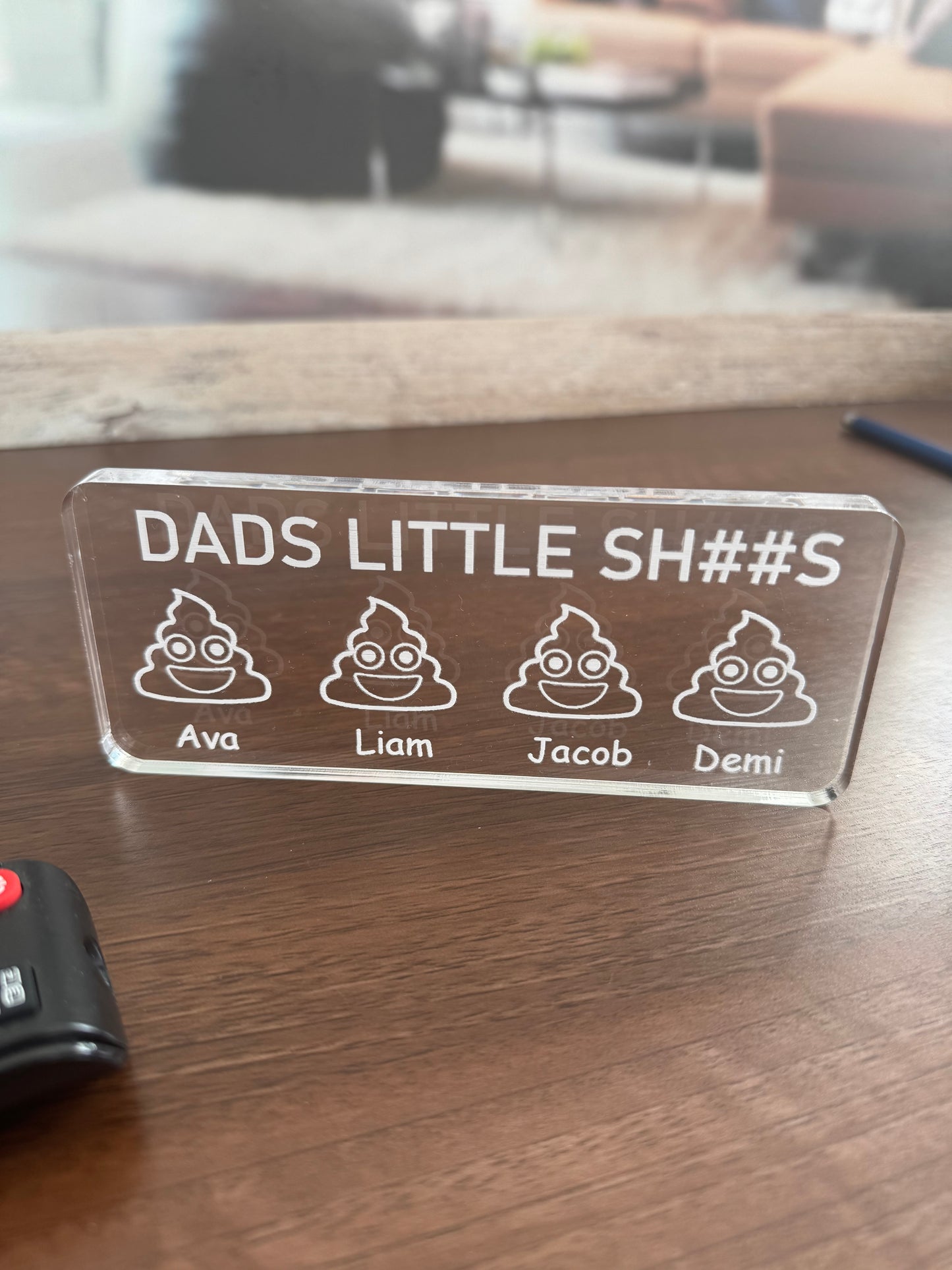 Gift For Fathers Day - Dads Little Shits Keepsake