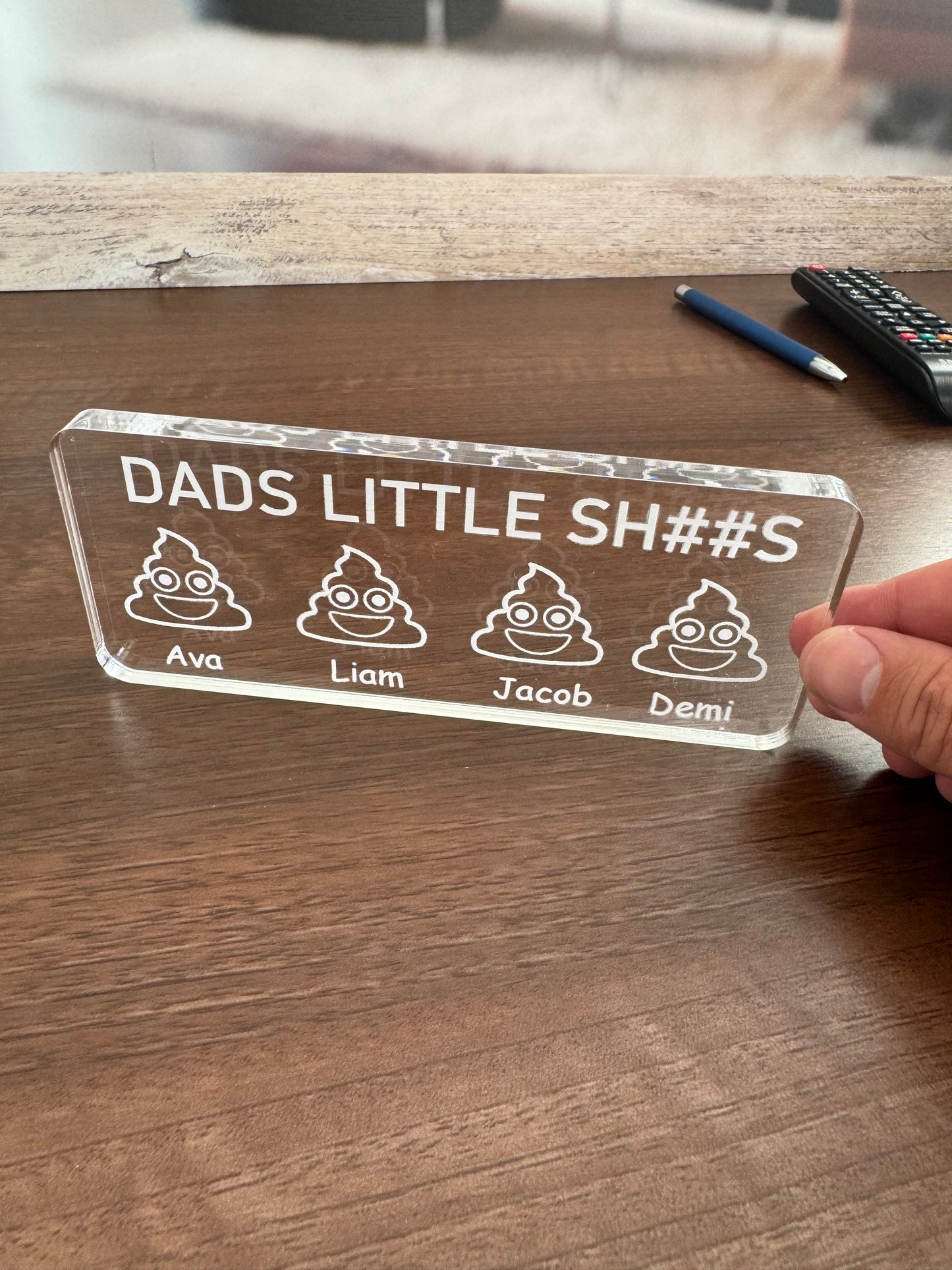 Gift For Fathers Day - Dads Little Shits Keepsake