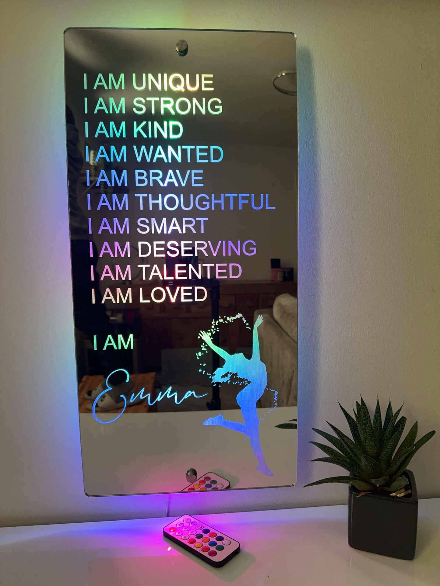 Personalised Affirmations Mirror - Dancer Gift