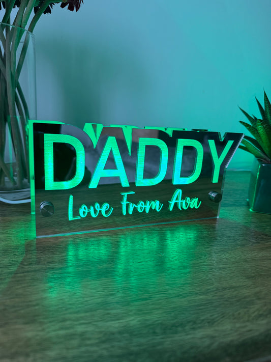 Gift For Fathers Day - Personalised Daddy Light