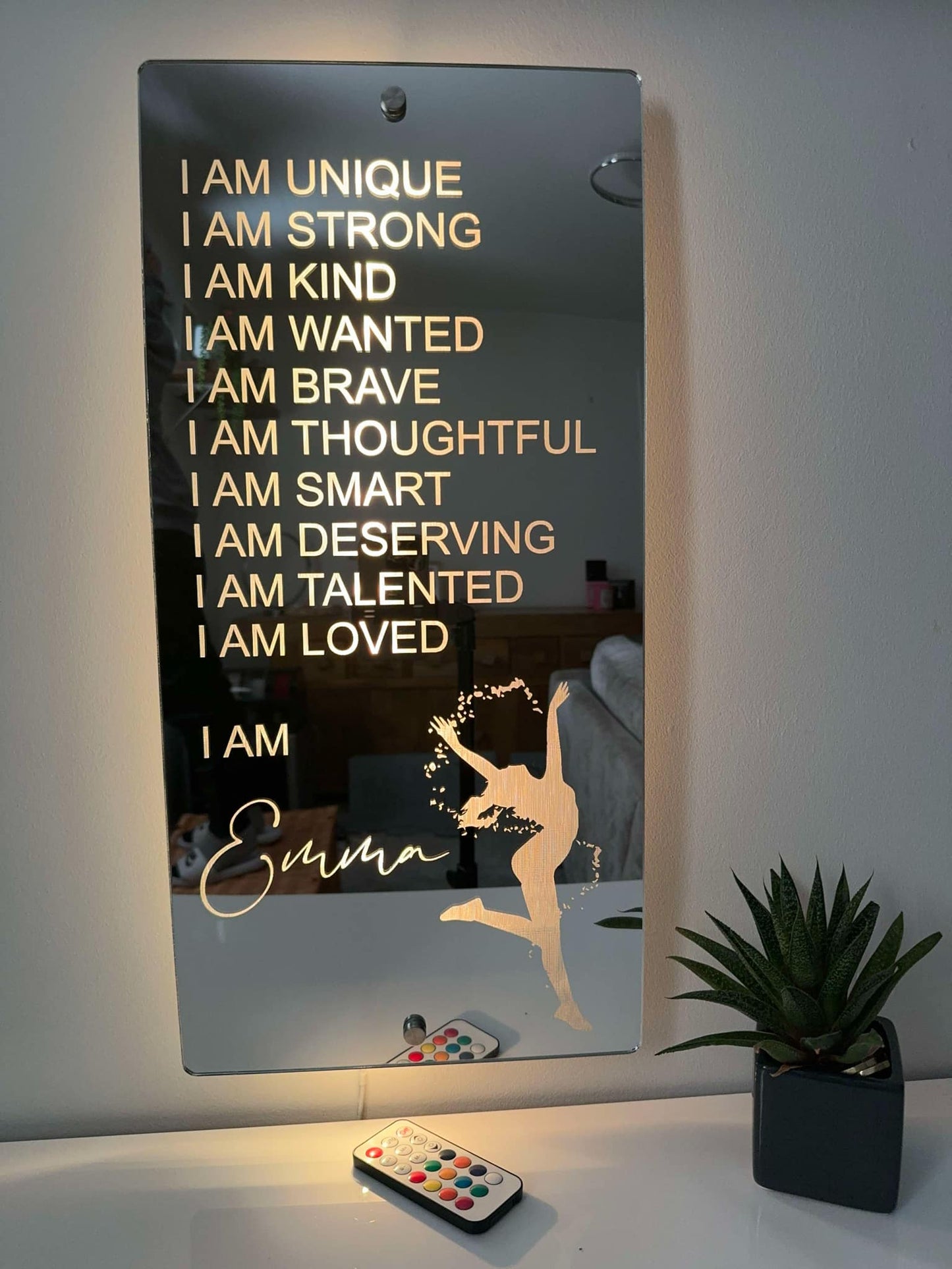 Personalised Affirmations Mirror - Dancer Gift